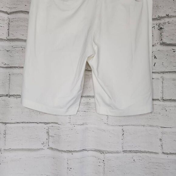 Nike Womens White High-Rise Dri-Fit Golf Tour Performance Bermuda Shorts Size 10 - Picture 7 of 10